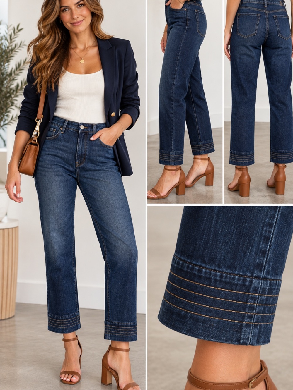 Lauren Jeans Co Ralph Lauren Dark Wash Bootcut Jeans Size 10 Stretch 26in
